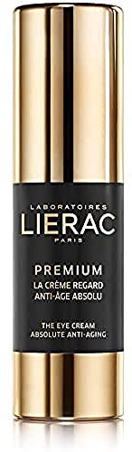 Lierac Premium Crema Contorno Occhi Anti età con Acido Ialuronico, per Tutti i Tipi di Pelle, Formato da 15 ml