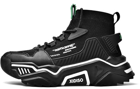 SANNAX Zapatos Deportivos para Hombre, Zapatillas Transpirables, Zapatos de Senderismo Ligeros, Zapatillas Altas, Zapatos de Fitness al Aire Libre, Calzado de Diseñador Informal