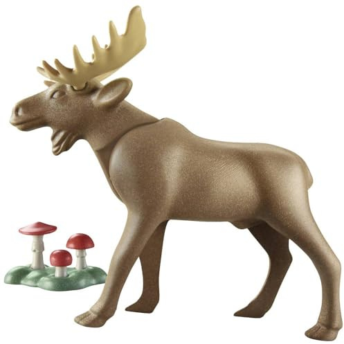 Playmobil 71052 Wiltopia Moose, Animal Toy, Sustainable Toys, Fun Imaginative Role-Play, PlaySets Suitable for Children Ages 4+