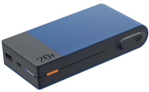 GP, Power bank 20000 mAh - Ricarca Rapida - Blu - Caricabatterie portatile MP20B - Alta Qualità