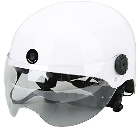 Casque de Vélo Intelligent pour Adulte, Casque de Vélo Intelligent avec Caméra Frontale HD 1080p et Caméra Arrière 720p, Voix AI/téléphone Portable/Bluetooth et Connexion Wi-FI