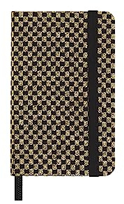 Moleskine Taccuino Shine, Copertina con tessuto Made in Italy di Mantero, con Pagine Bianche e Chiusura Elastica, Formato Pocket 13,6x8,8 cm, Colore Oro