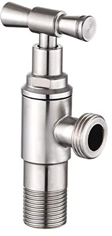 BIVOO 1PC High Flow Eckventil 304 Edelstahl Kalt-/Warmwasser-Absperrventil Frostschutzmittel Langsam öffnendes Dreieckventil Wandmontage