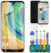 Ersatz-LCD-Display für Nokia 5.4 für Nokia 3.4 Touchscreen TA-1333 Digitizer mit Rahmen (schwarz)