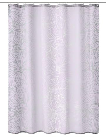 Kleine Wolke Duschvorhang Textil Temptation Lavendel 180 x 200 cm | OEKO-TEX zertifiziert, wasserabweisend, verstärkte Ösen, mit Beschwerungsband, weiches Textilgewebe, maschinenwaschbar
