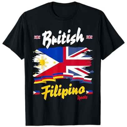 British Philippines Flag Ideas For Women & UK Filipino Flag T-Shirt