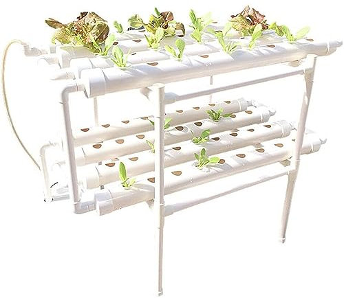 KOHARA Tour hydroponique Bricolage Maison Jardin Balcon planteur de légumes Serre agricole intérieur Vertical Tuyau en PVC système hydroponique NFT, 220 V