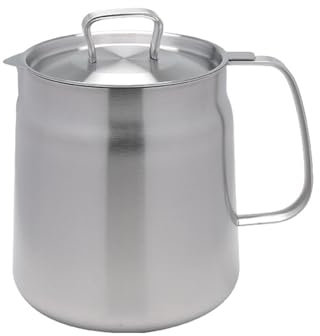 Ölsieb, Fettkanne mit Filter, Edelstahl-Ölfiltertopf, Ölfritteuse, Haushaltstrennung, Dregs mit Frittierkorb, Filter, Ölaufbewahrungstopf (2,0 l)