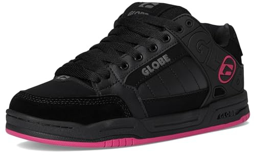 Globe Tilt, Scarpe da Skateboard Uomo, Nero/Nero/Rosa, 42 EU