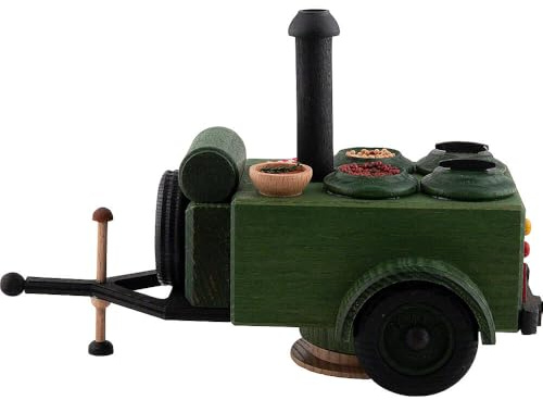 Erzgebirgische Volkskunst Frank Neumann Räucher-Gulaschkanone Armee - 14 cm