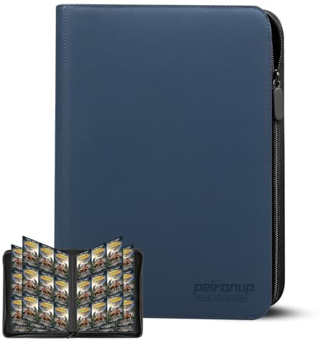 Peiranup 30 Seiten Sammelkarten Album -540 Karten Sammelalbum | Groß Sammelkartenalben Sammelmappe für bis zu 540 Karten,Sammelkarten Heft Ordner Mappe Kompatibilität TCG Yugioh 30 Pcs