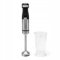 Huslog Frullatore a Immersione 1000W, 20 Velocità + Turbo, Lama in Acciaio Inox, Funzione Tritaghiaccio, Bicchiere 700ml, per Zuppe, Smoothie e Salse, Nero/Argento