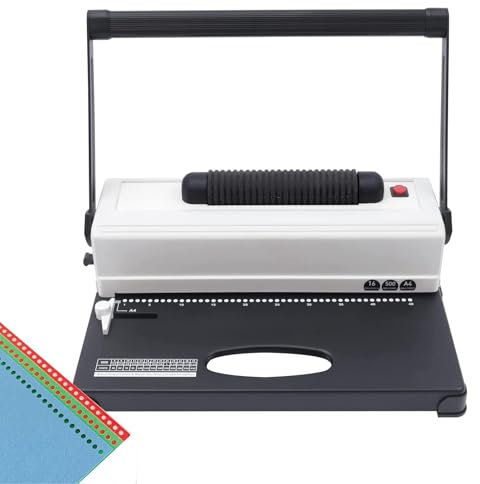 Electric Coil Punch Binding Machine, 46-Loch Kamm Bindemaschine, 250 Blatt Bindemaschine, Professionelle Papierstanzer Für A4 / Ltr / A5 Maßpapier