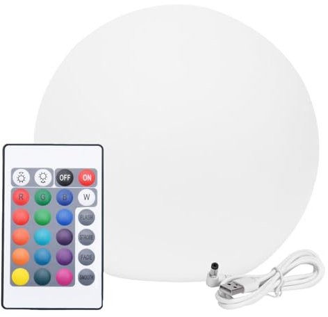 Gupcaqosjw Bolas De Luz Para Jardin, 20CM/25CM Lámpara Solar LED De Bola RGB Lámpara Globo, Luces De Bola Solares Farola Jardin Difusor Bola Lampara Exterior Con Mando A Distancia
