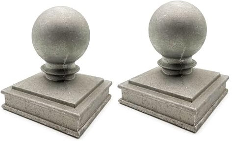 Metal Fence Post Top Cap 2Pcs Fence Post Cap Post 3 X 3 Aluminum Toppers Fence Post Protective Cover for Outdoor Lawn Yard Garden Fence Wood