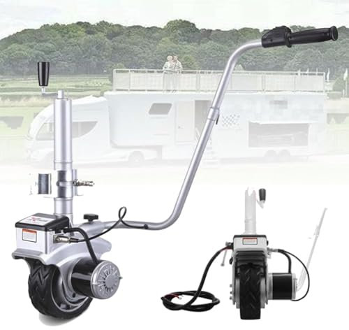 HQYMXYGEUR Remorque électrique,12V 350W Remorque Dolly Jack,Locomotive motorisée avec Vitesse de 6-7m/min pour caravanes,Remorques à Bateaux,Remorques à Chevaux