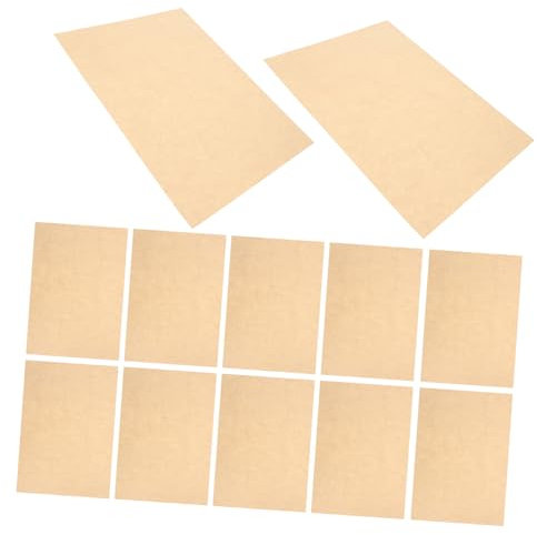HOMSFOU Retro A4 Paper Sheets 50 Pack 90gsm Light Brown Vintage Writing Letter Parchment Paper for Certificates and Diplomas