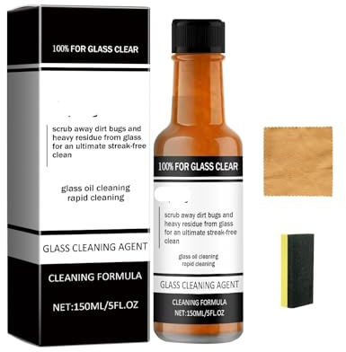 Detergente For Vetri Auto E Sverniciatore For Pellicole Oleose Sul Parabrezza - Speciale For, Rimuove Le Macchie Ostinate, Riduce La Necessità Di Pulizie Frequenti(2 piece set)