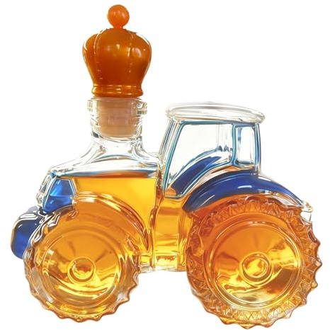 Bottiglia Di Whisky - Design Creativo, Bottiglia Divertente Da 300 Ml, Bottiglie Di Vino Vuote | Vetreria Decorativa Per Bar Regalo Per Feste Con Tappo Per Ospitare Compleanno, Brunch, Matrimonio, Bir