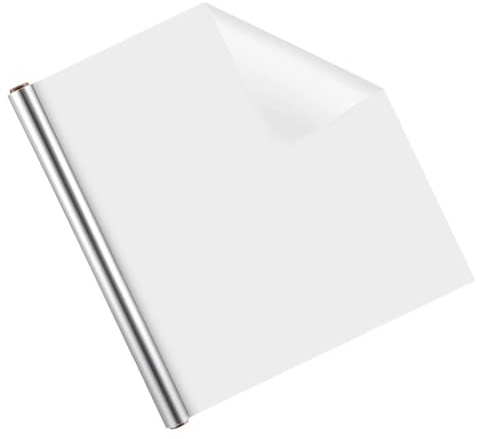 Tofficu Pellicola Protettiva Trasparente Antiolio 45 Cm X 3 M, Adesivo da Parete Autoadesivo per Cucina, Pellicola Protettiva Rimovibile per Pareti e Mobili, Protezione Paraspruzzi