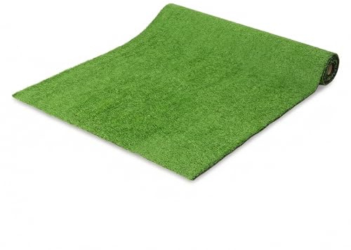 Outsunny konstgräs 100 x 400 cm självdränerande 10 mm höjd utomhus grön