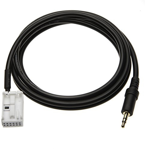3.5mm Aux Audio Cavo Adattatore per Volkswagen In Macchina Compatibile con Connettere MP3, iPhone, Samsung Galaxy, HTC ONE, Huawei, Lumia, LG a OEM Autoradio RCD210, RCD310, RCD510