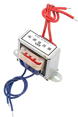 Transformador de energía simple, CA 12V/24V Voltaje de salida 3W Entrada 220V 50Hz Transformador de energía simple(12V)