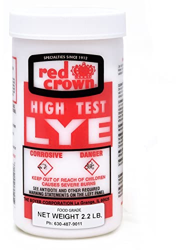The Boyer Corporation Lauge für die Seifenherstellung, Natriumhydroxid Pure High Test Lye Food Grade, Caustic Soda, Abflussreiniger und Verstopfungsentferner, 1 kg