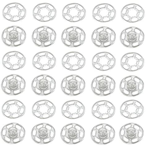 Kunststoff Tasten 50 Stücke Pressembolzen Snap-befestigungselemente Unsichtbare Kleidung Tasten Hemd New- Buttons Für DIY Wäschetasten 15mm