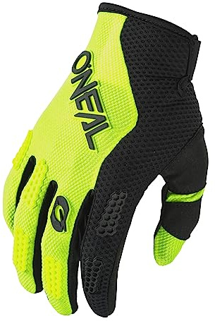 O'NEAL | Fahrrad- & Motocross-Handschuhe | MX MTB FR Downhill | Passform, Luftdurchlässiges Material | Element Youth Glove RACEWEAR V.24 | Erwachsene | Schwarz Neon-Gelb | Größe L