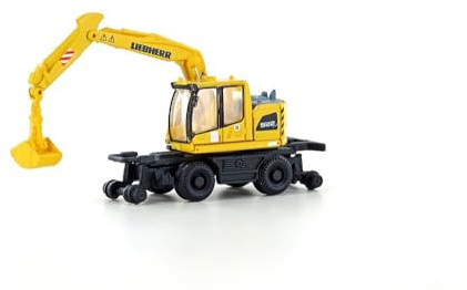 LEMKE Minis 81521287 - Liebherr A922 Rail 2-Wege Bagger mit Greifer - Spurweite N