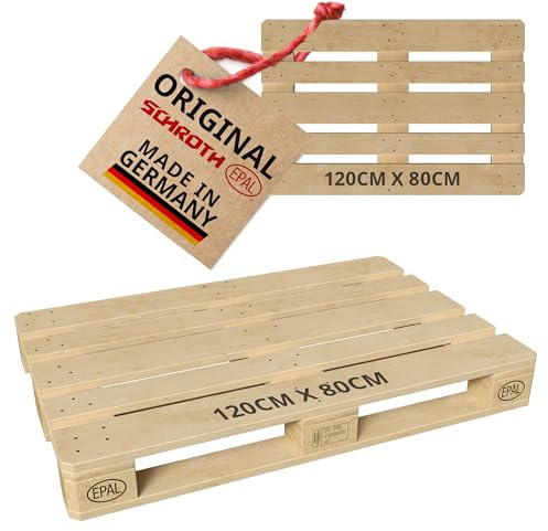 Schroth Home Euro Palette 120 x 80 - Europalette EPAL 1 - fabrikneu - aus Fichtenholz - direkt vom Hersteller - zertifizierte Neuware