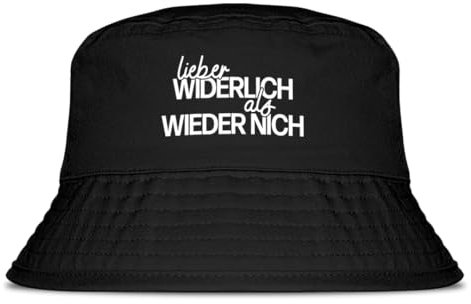 Prozente Momente Lieber widerlich als Wieder Nicht - Fischerhut | Anglerhut | Sonnenhut | Sommer | Party | Malle | lustige Sprüche | OneSize | Malle | Urlaub | Schwarz