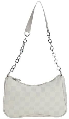 ZXYLX 1 Handtasche, handtasche klein, modische, lässige kleine Handtasche, karierte Clutch, einfarbige Umhängetasche, handtasche mädchen, handtasche teenager mädchen