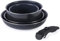 Russell Hobbs RH03319EU7 Smart Clip Lot De 5 Ensemble De Casseroles Et Poêles - Empilables, Céramique Antiadhésives, Avec Manche Amovible, Sans PFAS, Pour à l'induction Tables De Cuisson, Bleu Marine
