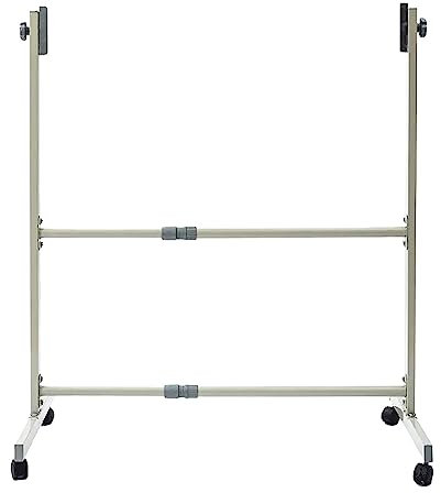 Mobiles Whiteboard, mobiler Ständer, Einstellbarer Neigungswinkel und Höhe, mit feststellbaren Rollen, Metall-Rollständer, passend für die Größen 80 x 120 cm – 100 x 150 cm