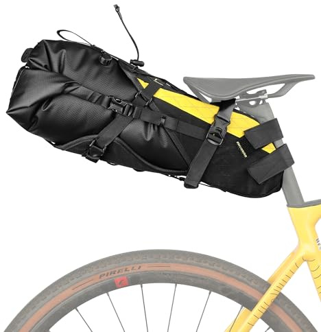 Rhinowalk Fahrrad Satteltasche Wasserdicht 14L Fahrradtasche Sitztasche Aufbewahrungstasche für Outdoor Fahrräder Mountainbikes Rennräder