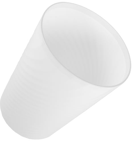 Alipis Cubo de Basura de Plástico Blanco Diseño Simple y Estilizado con Aro de Presión Resistente y Fácil de Usar para Espacios Compactos y Debajo del Fregadero