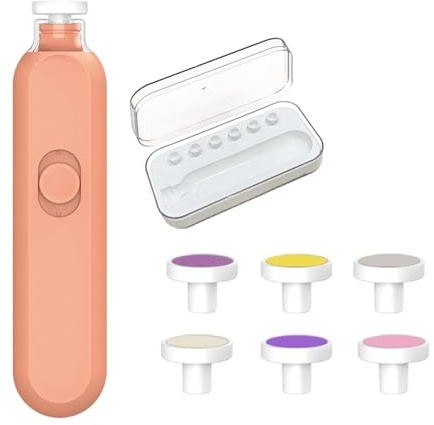 Coupe-ongles électrique – Coupe-ongles avec lumière | Tondeuse à ongles électrique rotative pour | Tampons de rechange pour coupe-ongles, coupe-ongles électrique pour bébé, lime à ongles pour