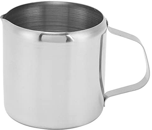 304 Pichet de frottement de lait en acier inoxydable 150 ml Grade alimentaire, accessoires de café faciles à laver pour la maison, café, utilisation du restaurant