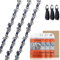 Savior - Cadena de motosierra (3 unidades, 3/8, LP de 33 eslabones 1,3 mm, 20 cm, compatible con Ryobi, Parkside, Einhell, Oregon y otras 91PJ033X