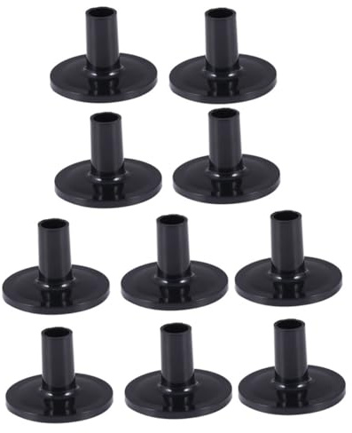TOYANDONA 10stücke Beckenständer Beckenhüllen für Schlagzeuge Schlagzeugzubehör Schwarz Langlebig und Wiederverwendbar