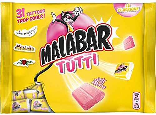 Savourez les bonbons Tutti 214G MALABAR, une explosion de douceur pour petits et grands- Lot De 4