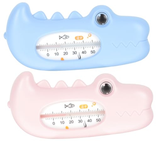 GOOHOCHY 2stücke Badewannenthermometer in Tierform Wasserthermometer Für Schwimmthermometer Als Badespielzeug Cartoon Badewannenthermometer Für Junge Mädchen