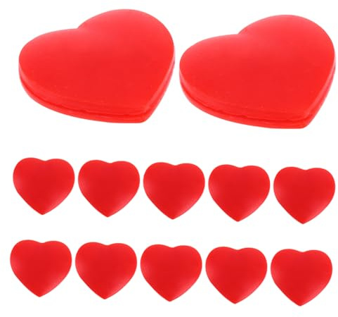 VICASKY 12 Ammortizzatori Silicone Forma di Cuore Smorzatori Corde Racchetta Shock Absorbing per Giocatori Amatoriali e Professionisti