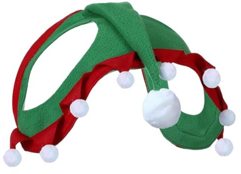 Sharplace Weihnachtsmannmütze für Pferdesport, Weihnachtszubehör für Pferde, Ohrenschoner für Weihnachtskostüm, Weihnachtsmütze für Veranstaltungen
