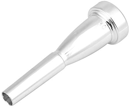Akozon Trompetenmundstück 3C Größe Silber Musikinstrumentenzubehör (SILVER)