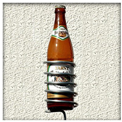 bellissa 4er Set Bierflaschen-Halter – innovativer Getränkehalter Ständer - Halterung für die Bier-Flasche