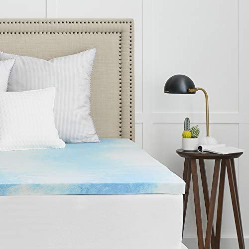 Sealy Mattress Topper Cubrecolchón viscoelástico, Gel frío, Cama Individual