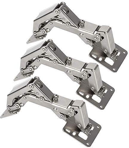 Bisagras de gabinete 165-180 Grados Armario de Cocina Bisagra de Esquina Angular Oculta Bisagra de Puerta de Armario de Muebles de Cierre Suave